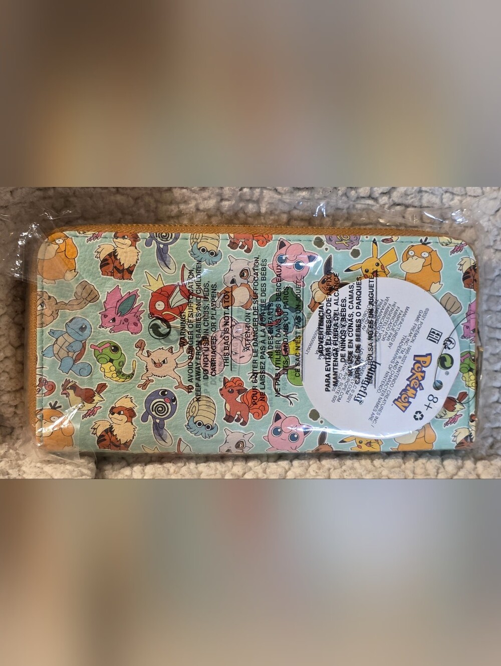 Loungefly Pokemon Teal All over Print AOP Mini Backpack & Wallet NewIn Packaging - Picture 11 of 11